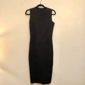 The Row Black Scuba Sleveless Dress